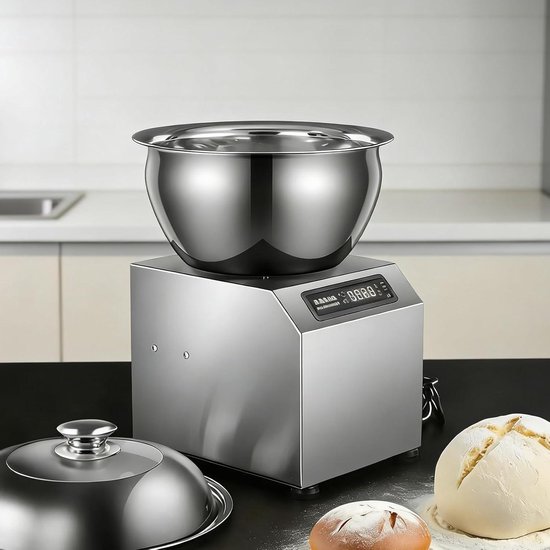 Professionele Kneedmachine - Deegmixer Keuken - Bakken Deeg Maken - Dubbele Spiraal Technologie - 8 kg Capaciteit - Zilver