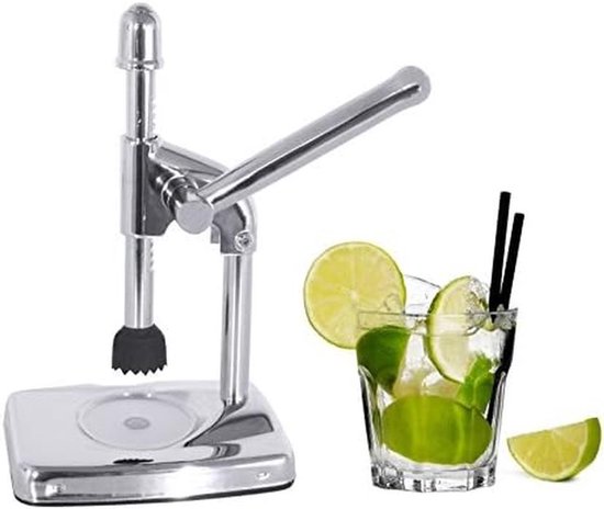 Professionele Limoenpers 18 cm voor Caipirinha en Mojito - Chromen Stamper
