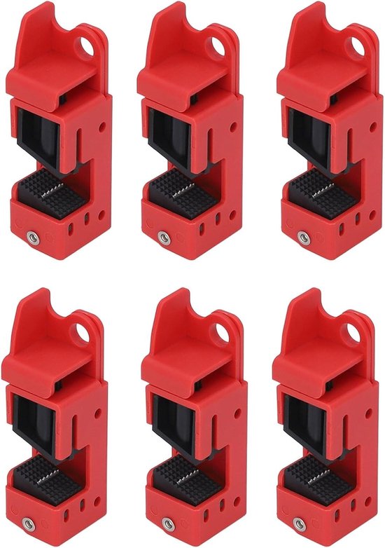 Professionele Lockout Tagout Kit met 6 Clamp-on Vergrendelingsapparaten voor Elektrische Breakers en Handgrepen tot 16mm
