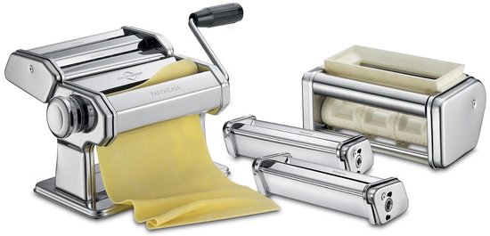 Professionele Pasta Machine Set RVS Zilver 28 x 21 x 21 cm 2-delig van Merkloos