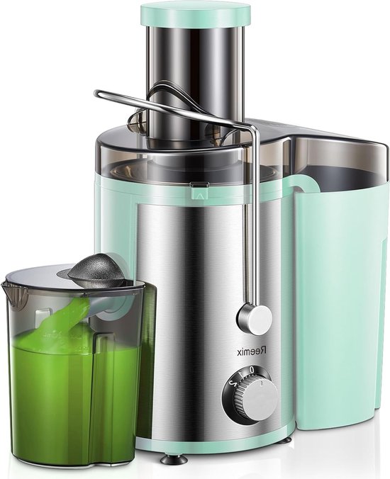 Professionele RVS Slowjuicer voor Fruit en Groenten met 3 Snelheden en 800 W Vermogen van Merkloos
