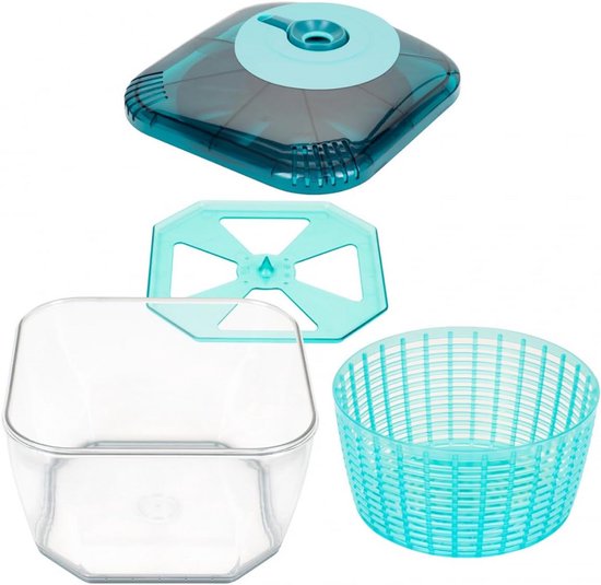 Professionele Salade Centrifuge Set met Grote Opvangbak - Salade Droger