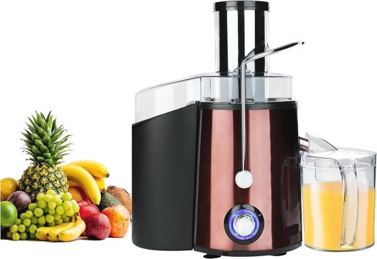 Professionele sapcentrifuge voor groenten en fruit – 1000 W tot 2 snelheden, antislip basis en druppelvrije functie van Merkloos
