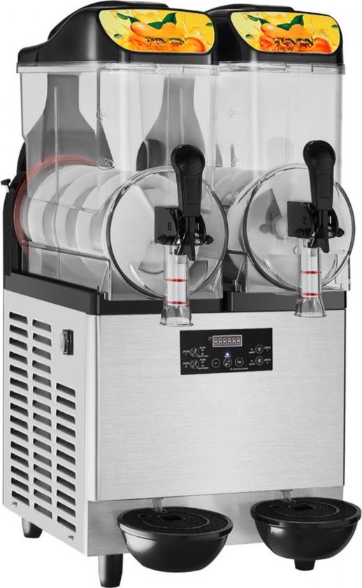Professionele Slush Machine - Smoothie Machine -24L - 500W - RVS - Inc. Accesoires van Merkloos