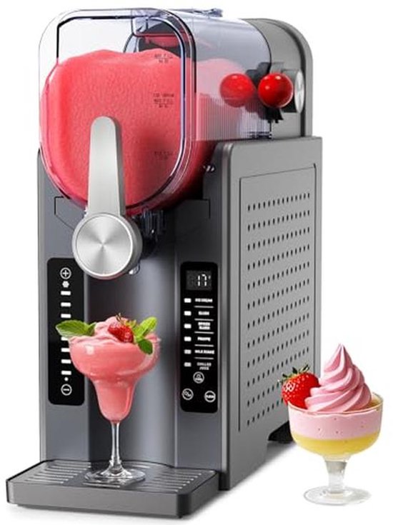 Professionele slushiemaker voor thuis met led-display en 6 programma's van Merkloos