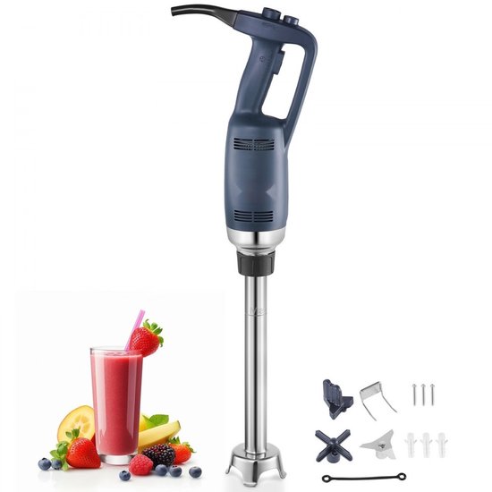 Professionele Staafmixer - Handblender - Vermogen 350 W - Traploze Variabele Snelheid - RVS Mes - Staaf 40,6 cm - Zware Uitvoering - Multifunctioneel