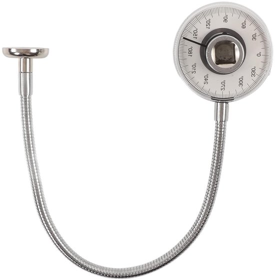 Professionele Torsiehoekmeter van RVS voor Auto's - Precisie Hoekmeter en Momentsleutel Accessoire voor Nauwkeurige Metingen van Merkloos