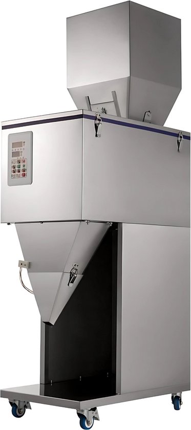 Professionele Vulmachine - Poeder - Keuken - Fijn maler - Pneumatisch - Twee Uitgangen - 100-1000ML - RVS van Merkloos