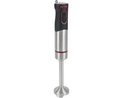 ProfiCook Hand Blender, Hand Blender, 2 in1 Set, Stainless Steel Whisk, Ideal for Smoothies, Cocktails, Baby Food, Cream, with Many Accessories, Quiet, 1000 Watt, Stainless Steel PC-SMS 1226