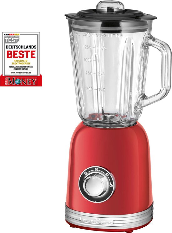 ProfiCook UM 1195 - Blender -  Ice Crush en turbofunctie - Rood van Pro