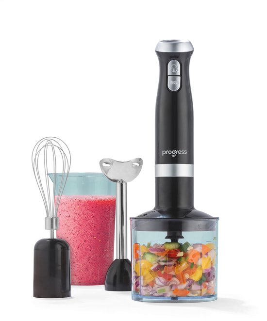 Progress 3 in 1 Blender Set - 2 snelheden - Kloppen, Mengen & Hakken van Progress