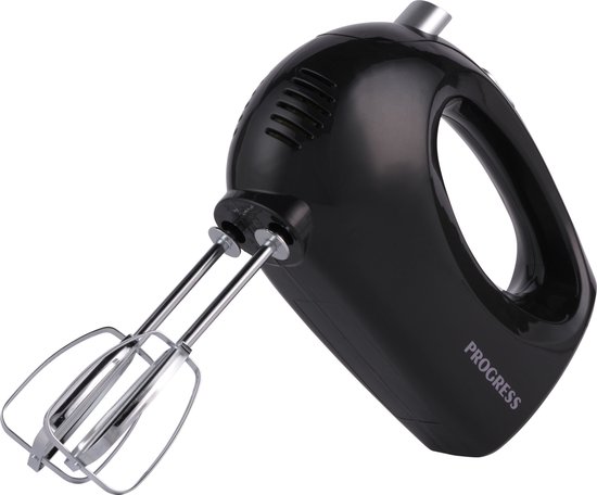 Progress-handmixer Elektrische handklopper 5 snelheden Easy Clean 250 W Zwart van Pro