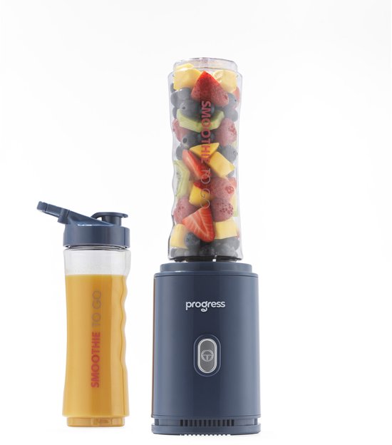 Progress Smoothie To Go Blender - 500W - 2 x 600ml Flessen van Merkloos