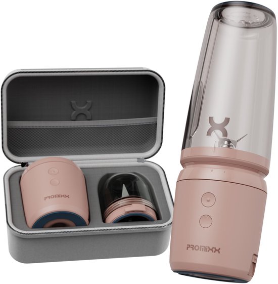 PROMiXX SENSE Blender To Go - Smoothie Maker - Mini Blender - Portable Blender - Draagbare Blender Smoothie - Blush van Merkloos