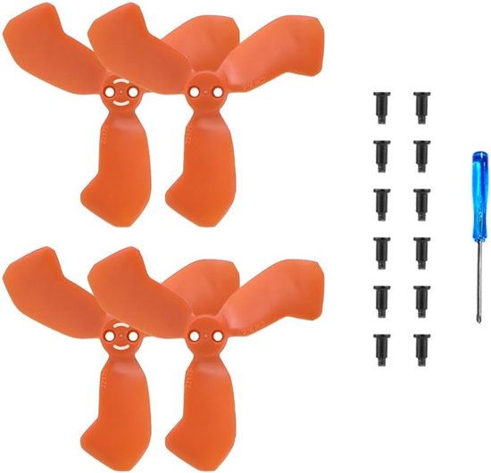 Propellers voor DJI NEO 2, vervangende bladmessen voor drones, beschermende beugelaccessoires, set van 2 (oranje)