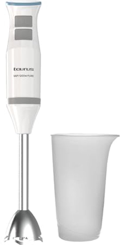 Pure Staafmixer 1200W met Vermogensregeling en Turbo - Ergonomisch Design van MaxxHome