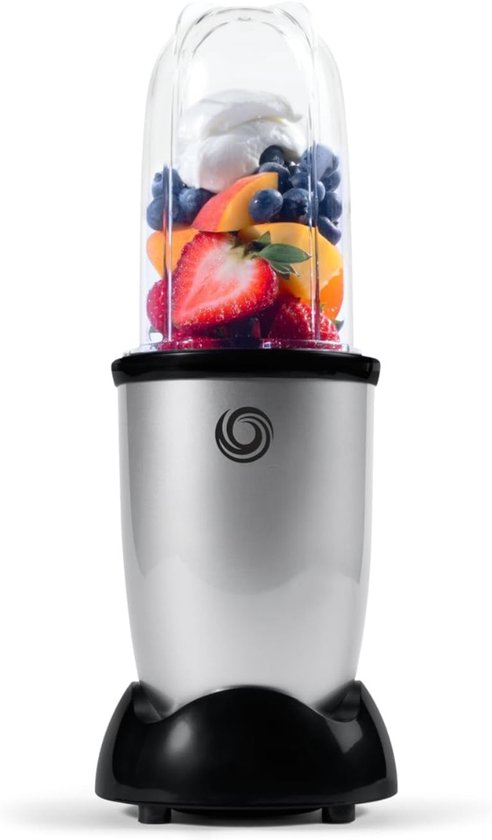QORA® Mini blender - Blender - Grijs - 13cm x 12cm x 30cm