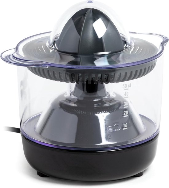 QORA® Sapcentrifuges groenten en fruit - Sapcentrifuges - Slowjuicer - Zwart - ‎18cm x 14cm x 16cm