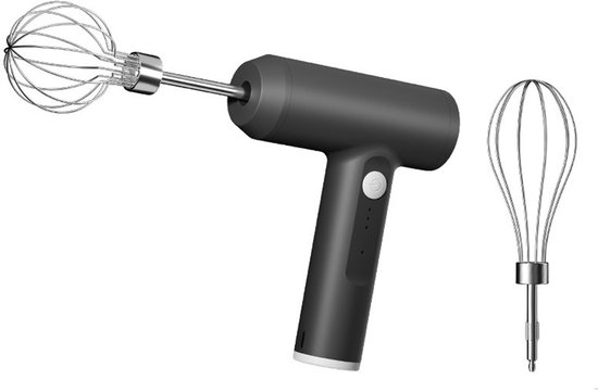 QTTVBTNA -Draadloze Elektrische Handmixer – 3 Snelheden USB Oplaadbaar – Handmatige Mixer voor Keuken & Bakken – Ideaal voor Eieren, Room, Beslag & Deeg – Compact en Krachtig Ontwerp van Merkloos