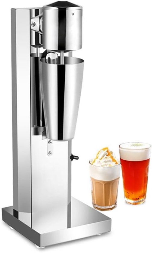 QUOVO® Milkshake Machine - Milkshake Maker - Smoothie Maker - Zilver - 18cm x 18cm x 53cm