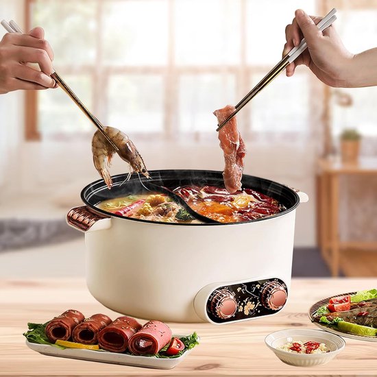 Quvo® Hotpot Electrisch - Hotpot - Zwart - ‎31cm x 18cm x 31cm