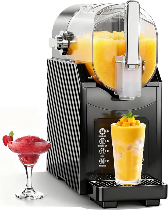 Quvo® Slushy Machine - Slush Machine - Slush Puppy Maker - Zwart - 40cm x 16cm x 38cm van Merkloos