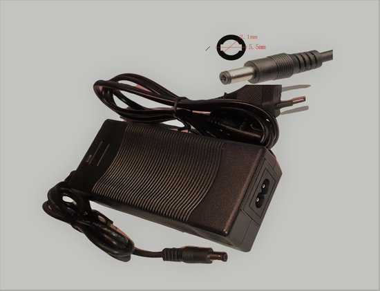 Qwic oplader 36V 1-Pin 2A | Qwic Performance lader Vervanging BA00055 - BA00060 | Elektrische fietsaccu oplader | Qwic Downtube van Qwic