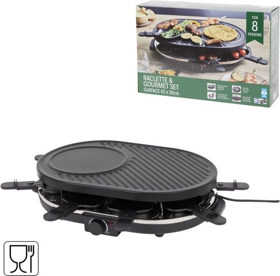 Raclette & Gourmet Set - Gourmet - 8 personen