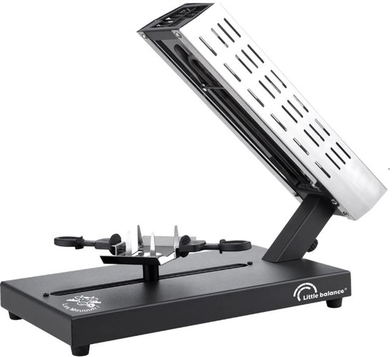 Raclettemachine - LITTLE BALANCE - Savoyarde kwartwiel - 600 W - 4 personen - Meuuuh design / RVS