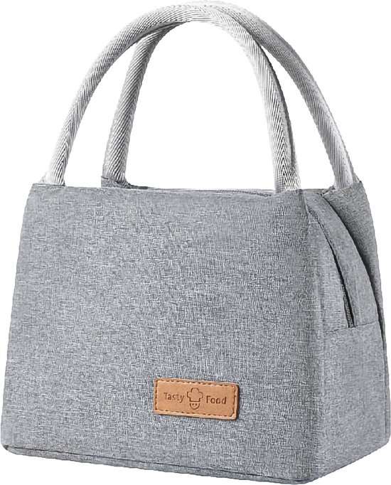 Rainbecom - Koeltassen - Lunchtas – 19x27x16 cm - 7 Liter - Grijs - Isolatie - 300D Kationisch Polyester - Handvat Riem - Koeltas - Lunch Bag - Geïsoleerde Koeltas - Picknicktas van Rainbecom