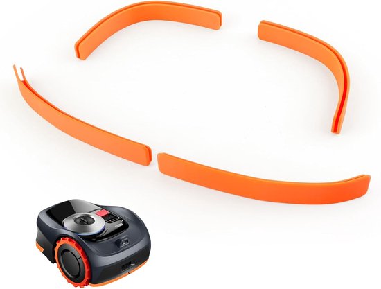Randbeschermer voor Segway Navimow i105e/i108e, perfecte pasvorm, bescherming tegen stoten, vermindert slijtage aan de robotmaaier (oranje)