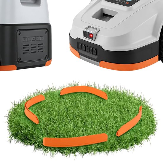 Randbescherming voor Segway Navimow i105e & i108e Bescherming Bumper Tuning, Maairobot Randbescherming Eenvoudig Ingeplugd Aanpassing aan de Kromming, Geen Lijmen Nodig