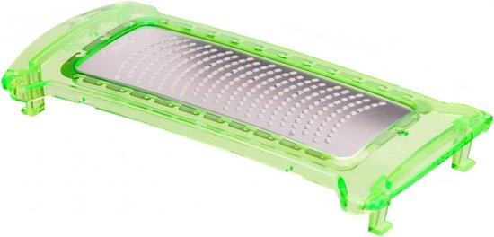 Raspinzetstuk Fijn - Kaasrasp Groenterasp - Fijnhakken Ingrediënten - Extra Scherpe Etsing - 18 x 9 x 3 cm - Groen