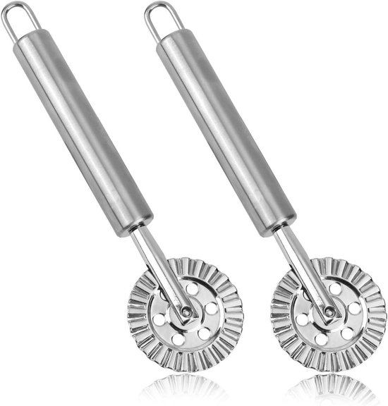 Ravioli Cutter Wiel Set - Deeg Roller Pasta Maker - Roestvrij Staal - Thuiskeuken Gereedschap van Merkloos