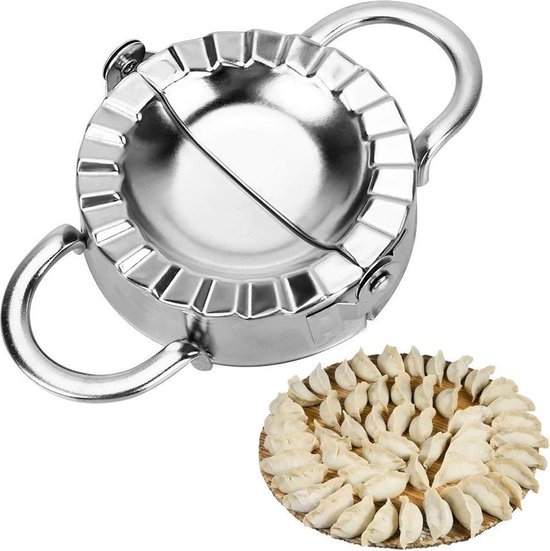 Ravioli Maker - 2 in 1: Mal en Vorm + Deeg Uitsteker - 10 cm Diameter