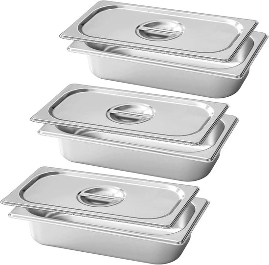 Rechthoekige Bakplaten van RVS, 32.5 x 17.5 x 6.5 cm, Ideaal voor Taarten, Vlees en Groenten