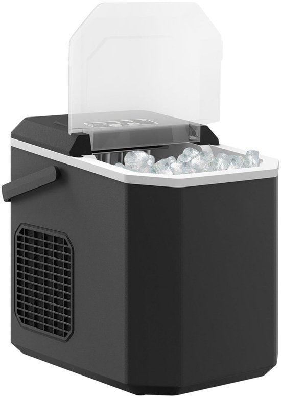 REN® Ijsblokjesmachine - ijsmachine -ijsblokjesmakers - LED-display - 2 ijsblokjesgroottes - Lichtblauw - 35cm x 25cm x 33cm; 544g van Merkloos