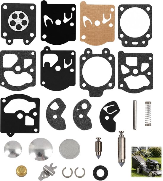 reparatieset, 2 stuks, reparatieset voor carburateur, afdichtingsmembraan, membraan voor grasmaaier, compatibel met Fs86, Fs88, Fs80, Fs90, bosmaaier, maaier