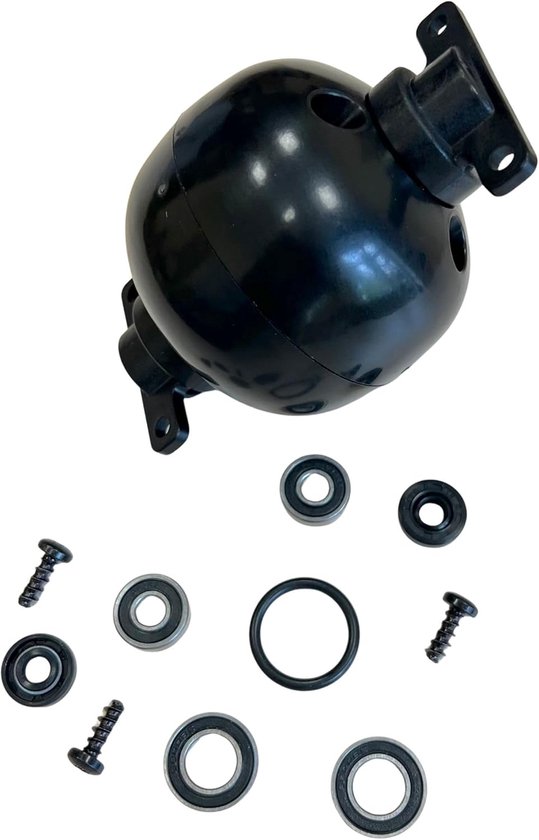 Reparatieset compatibel met Husqvarna Automower – 1× achterwiel (6 mm as), 2× glijplaatlagers – 105, 305, 308, 308X