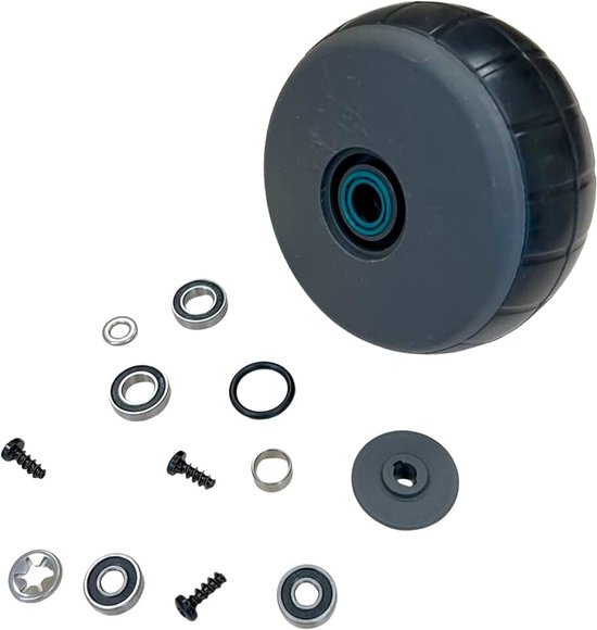 Reparatieset Compatibel met Husqvarna Automower Voorwiel – Zonder As – Inclusief Lagers, Afdichtingen, Band, Naaf en Beschermkap – Modellen 310 315 315X