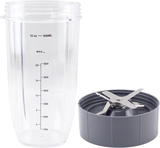 Reserve Onderdelen - Blender Accessoires - Smoothies Maken - Duurzaam Roestvrij Staal - 32 OZ Beker van Merkloos