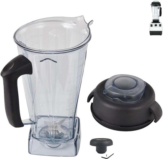 Reservecontainer Mixer - Extra Kan - Smoothies Maken - Klassiek Model - 1.8 Liter - Helder