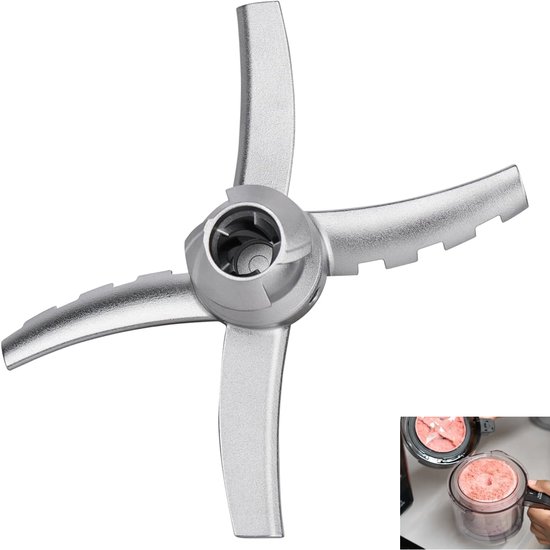 Reservemessen geschikt voor Ninja Creami NC500 serie Ninja Creami NC500, NC501, NC500C, NC501C, NC501H - roestvrij staal van Merkloos