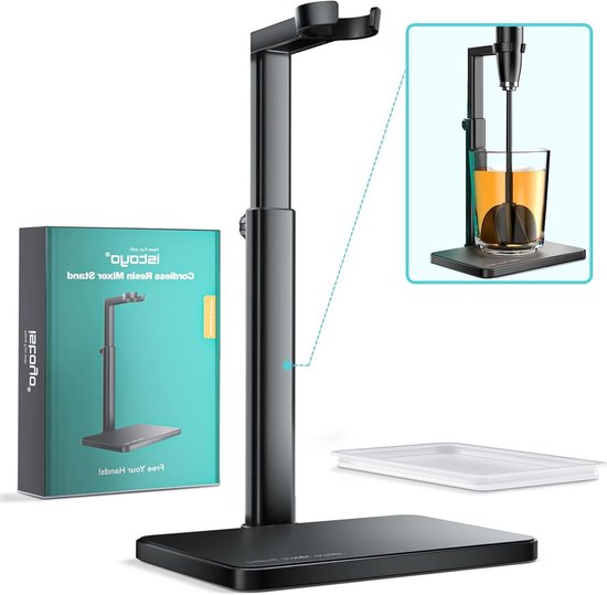 Resin Mixer Stand - Hars Meng Hulp - Harsen Maken - Flexibel Hoogte - 16-26 cm - Zwart