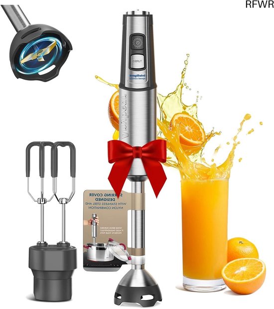 RFWR® 3-in-1 staafmixer met 15 snelheden en turbo-modus van RFWR