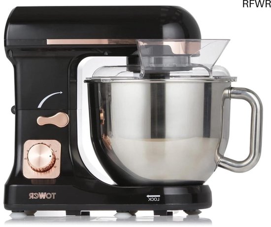 RFWR® 3-in-1 Stand Mixer 1000W met 6 Snelheden en Puls Instelling - Roze Goud van RFWR