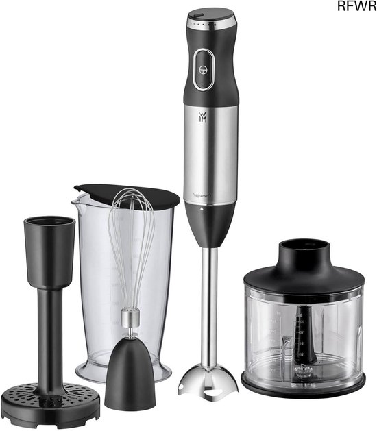 RFWR® 5-delige staafmixerset met 600 watt - pureerstaaf, garde, stamper, hakmolen en 700 ml mixhouder van RFWR