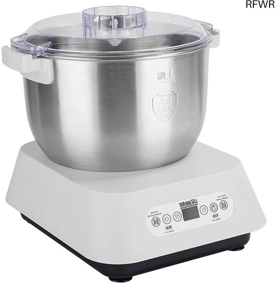 RFWR® 5L roestvrijstalen elektrische deegmaker met fermentfunctie, automatische kneedmachine voor thuis bakplezier van RFWR