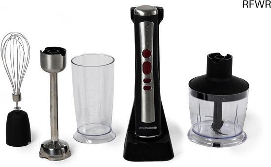 RFWR® Draadloze Staafmixer Set met Maatbeker en Hakmolen - Oplaadbaar, Multifunctioneel van RFWR