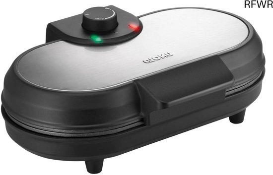 RFWR® Dubbele Pancake-Maker voor 2 Amerikaanse Pannenkoeken - Antiaanbaklaag, 1000 Watt
